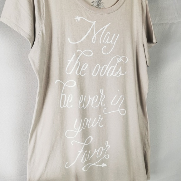 The Hunger Games Trilogy May The Odds Be Ever In Your Favor T-Shirt - Picture 2 of 4